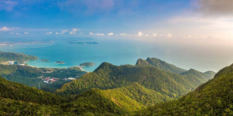 Naturaleza exuberante en el sudeste asiático