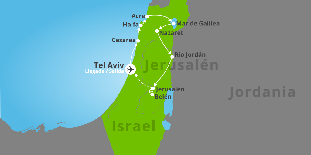 Ciudades sagradas, fascinantes paisajes, yacimientos históricos... con nuestro circuito por la Tierra Santa de 7 días te descubrirá Israel. 7