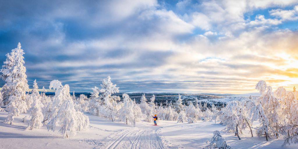 Nuestro viaje a Finlandia de 5 días te llevará a vivir el invierno de manera única en Laponia, el hogar de Papa Noel y las auroras boreales. 3