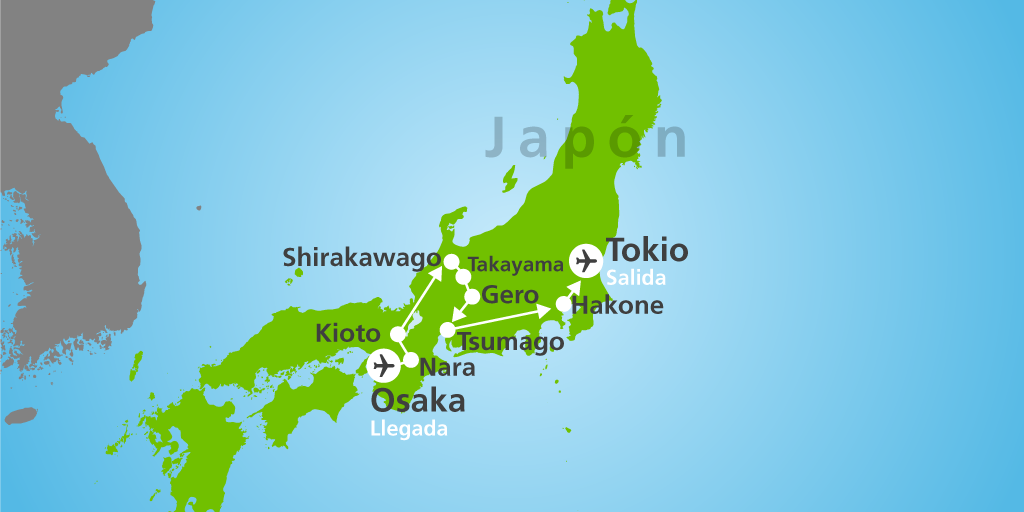 Osaka, Kioto, Hakone, Tokio... con este viaje a Japón de 12 días podrás pasear por los enclaves más destacados del país del sol naciente. 7