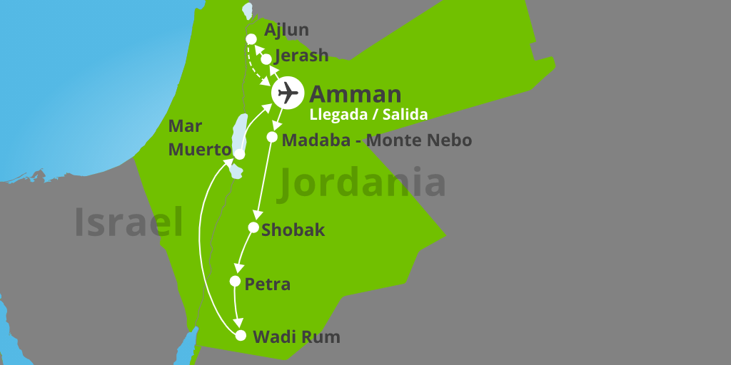 Aventúrate con este viaje a Jordania y el Mar Muerto. Descubre las joyas del país en Petra, el desierto de Lawrence de Arabia y Amman. 7
