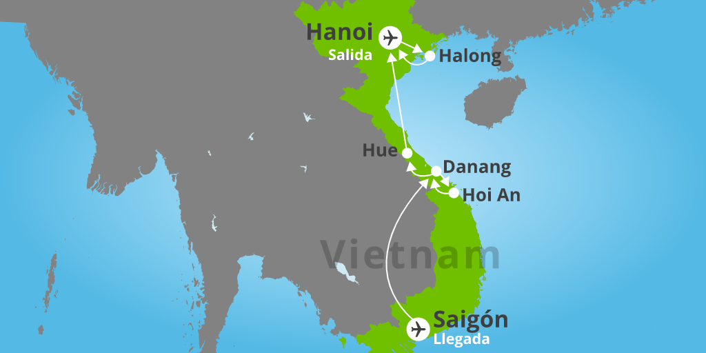 Viaja en privado por Vietnam de sur a norte y descubre los grupos étnicos de Sa Pa. Vive un viaje de 13 días por la vibrantes ciudades de Hanói, Hue y Hoi An. 7