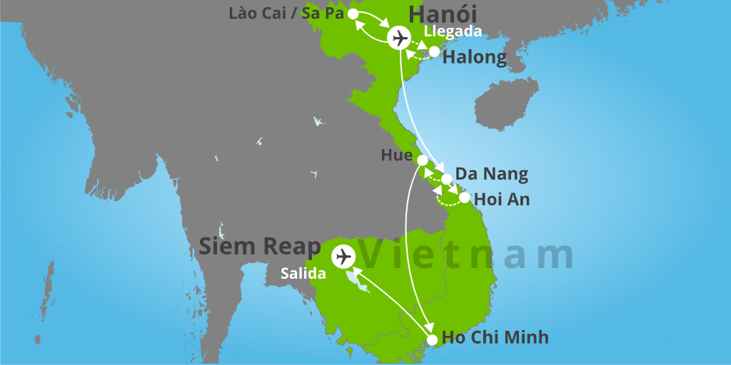 ¿Te animas a hacer un viaje por Vietnam y Camboya de 17 días? Con este viaje recorrerás las principales maravillas de Vietnam y Camboya. 7