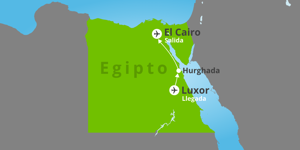 Este viaje a El Cairo, Luxor y Mar Rojo combina lo mejor del desierto y playa. Conoce sus templos, pirámides y el fondo marino de Hurghada. 7