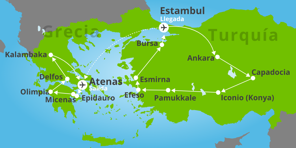 Con este viaje a Turquía y Grecia 14 días podrás visitar los lugares más maravillosos de Estambul, Capadocia, Atenas, Delfos y mucho más. 7