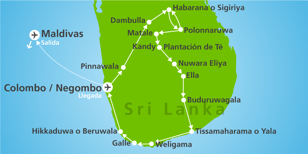 Déjate conquistar por la esencia de la antigua Ceilán y las playas más fascinantes del Índico con este viaje combinado a Maldivas y Sri Lanka. 7