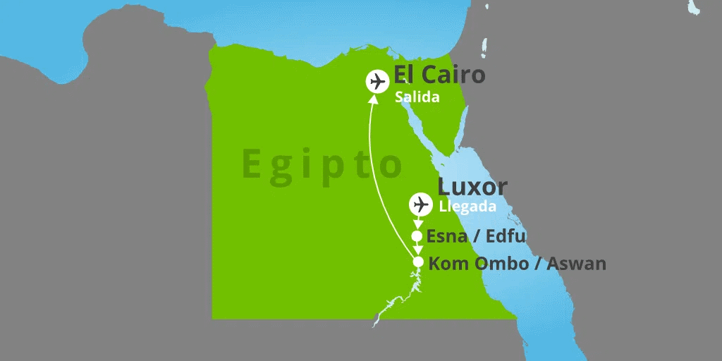 Este circuito organizado por Egipto de 8 días te permitirá conocer los templos de Luxor y Karnak, la gran Esfinge y las Pirámides. 7