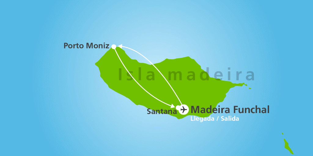 Mapa del viaje: Escapada en Madeira en 4*