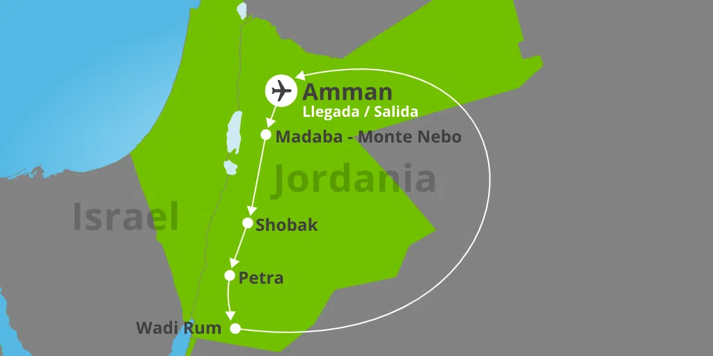 Con este viaje a Jordania de 5 días podrás explorar lo mejor del país, incluyendo la maravillosa Petra y el desierto de Wadi Rum. 7