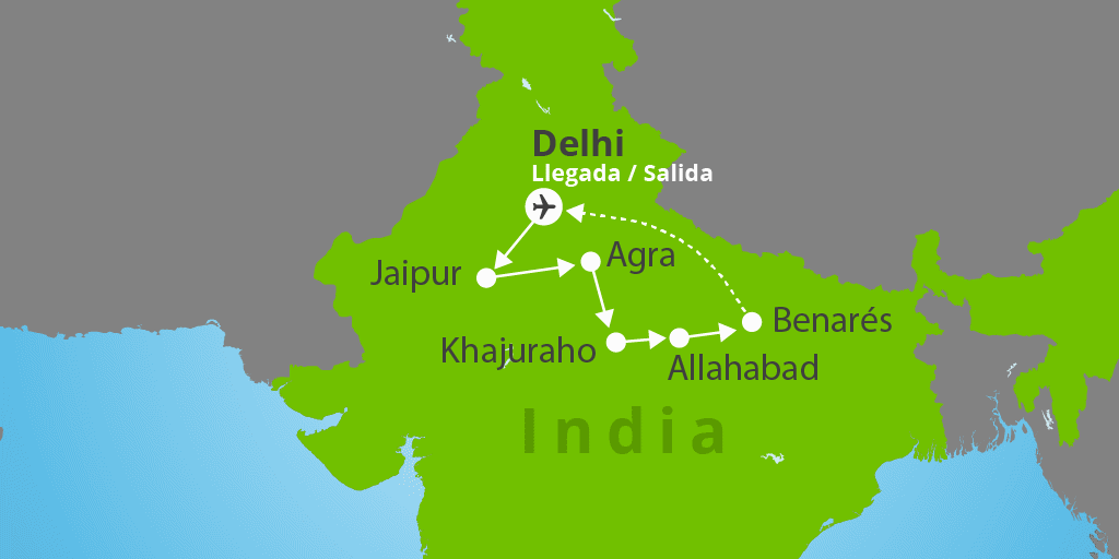 Recorre la India más salvaje con este viaje al Triángulo de Oro de India. Conoce los secretos del Triángulo hindú y Varanasi durante 11 días. 7