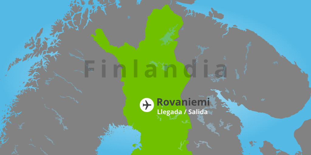 Mapa del viaje: Viaje a Laponia de 5 días