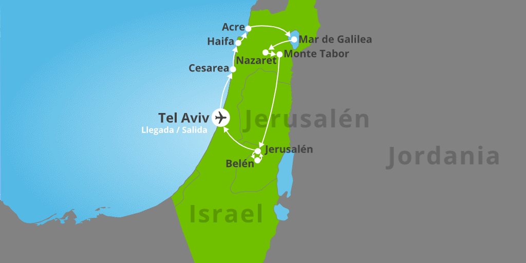 Con nuestro viaje a la Tierra Santa 8 días conoceremos lugares repletos de patrimonio histórico, cultural y arqueológico de Israel. 7