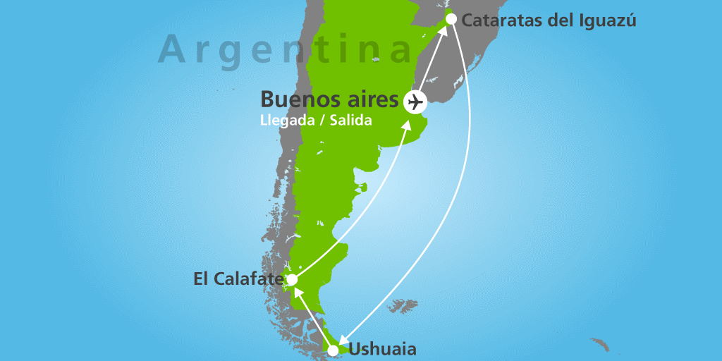 Viaja a Argentina durante 15 días para descubrir la elegancia del tango en Buenos Aires, explorar las cataratas de Iguazú, llegar hasta el Fin del Mundo en Ushuaia y conocer la Patagonia en Calafate. 6