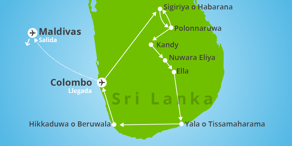 Déjate conquistar por la esencia de la antigua Ceilán y las playas más fascinantes del Índico con este viaje combinado a Maldivas y Sri Lanka. 7