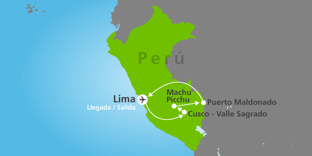 Disfruta de un viaje de lujo a Perú con la selva amazónica. Visita Lima, conoce la mágica montaña de Machu Picchu en Cuzco y descubre la selva del Amazonas en Puerto Maldonado con este viaje exclusivo 7