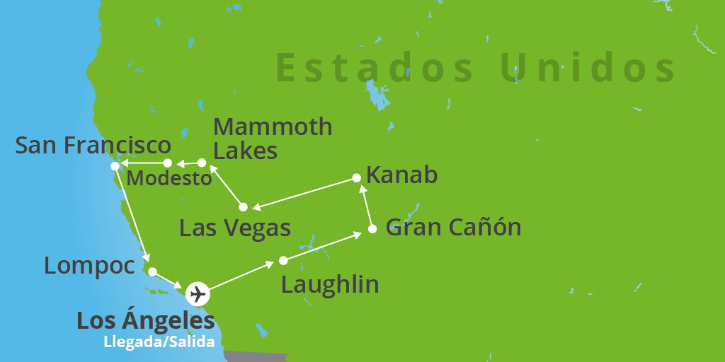 ¿Sueñas con ver el Gran Cañón y las Vegas? Nuestro viaje de 15 días por la Costa Oeste de EE. UU. te descubrirá esto y mucho más. 7
