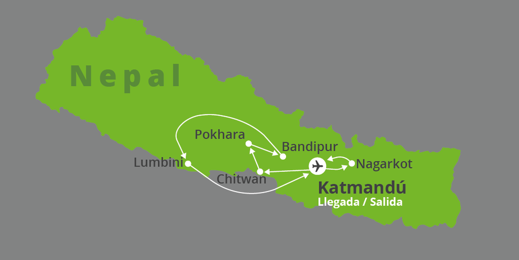 Viaje por todo Nepal con Katmandú, Lumbini y Nagarkot. Disfruta de una experiencia completa con un safari en Chitwan, aventura en los pies del Himalaya y recorre el lugar donde nació Buda. 7