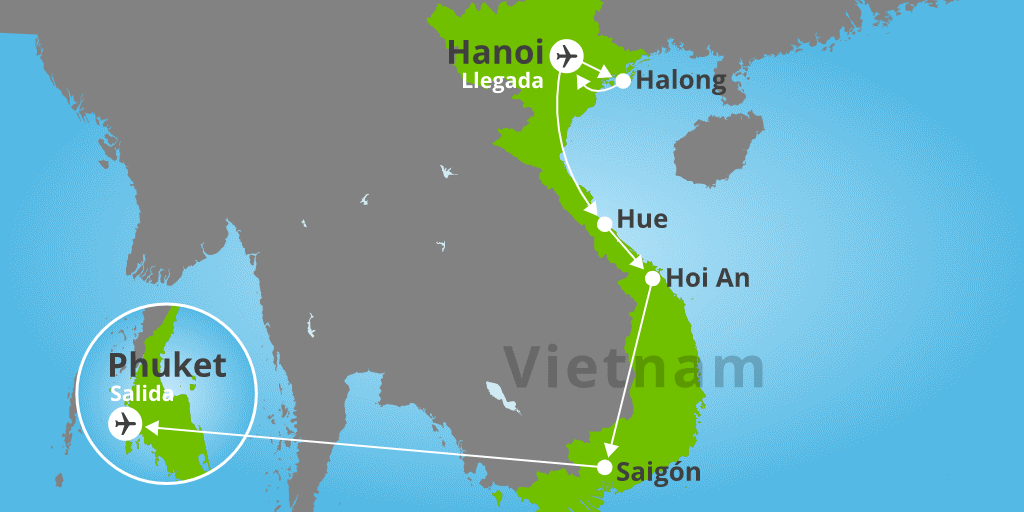 Nuestro viaje a Vietnam y Tailandia te descubrirá los fascinantes templos vietnamitas y mejores playas tailandesas en 16 días inolvidables. 7
