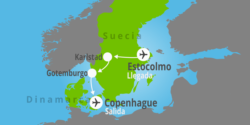 Con nuestro viaje de Suecia y Dinamarca, podrás recorrer desde la capital sueca hasta la danesa en 7 días. 7