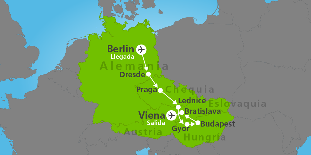 Nuestros viajes por Praga, Viena y Budapest te harán sentir parte de un cuento medieval. Berlín te cautivará con su vitalidad cultural e historia. 7