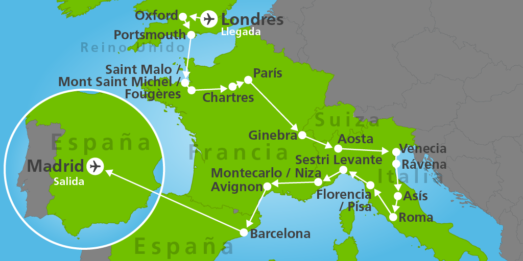 Viaje A Londres Paris Roma Y Madrid
