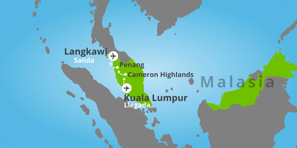 Conoce Kuala Lumpur, las plantaciones de té de Cameron Highlands y la isla de Langkawi en este viaje a Malasia de 11 días. Además, visitaremos un centro de protección de orangutanes. 7