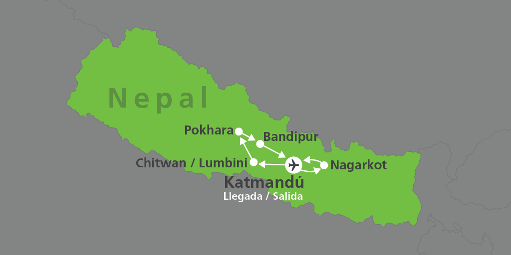 Viaje por todo Nepal con Katmandú, Lumbini y Nagarkot. Disfruta de una experiencia completa con un safari en Chitwan, aventura en los pies del Himalaya y recorre el lugar donde nació Buda. 7