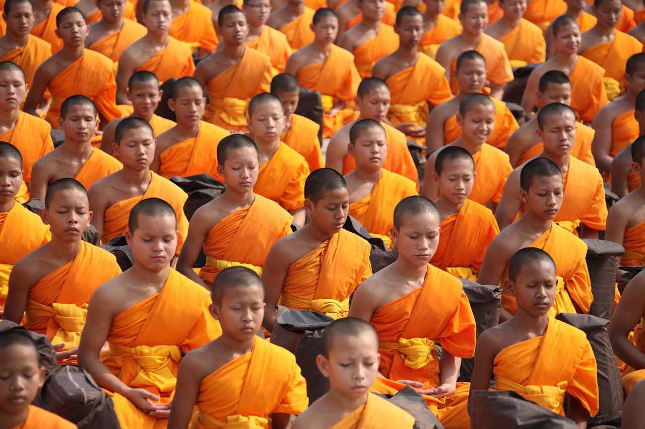 Religión en tailandia - monjes